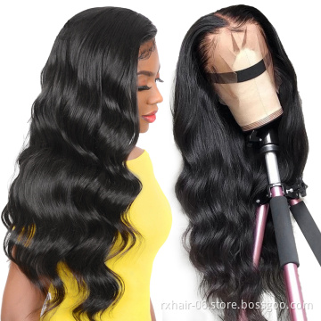 Vendors Wholesale Glueless Long Pretty Pre Plucked, Cheap Swiss Virgin Hair, Woman Body Wave Brazilian Human Lace Front Hair Wig